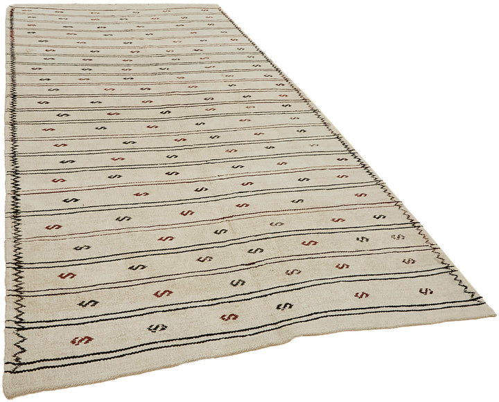 6x10 Beige Hemp Kilim Rug - 44865