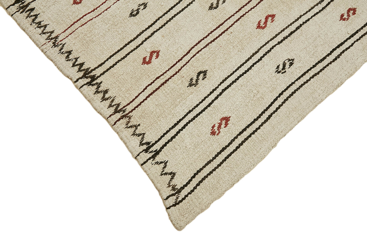 6x10 Beige Hemp Kilim Rug - 44865