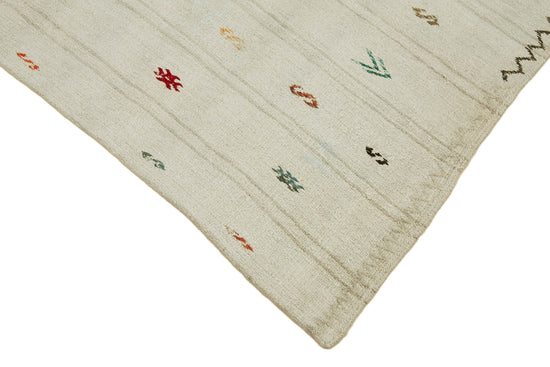 6x11 White Hemp Kilim Rug - 44867
