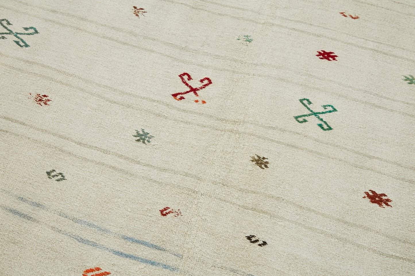 6x11 White Hemp Kilim Rug - 44867