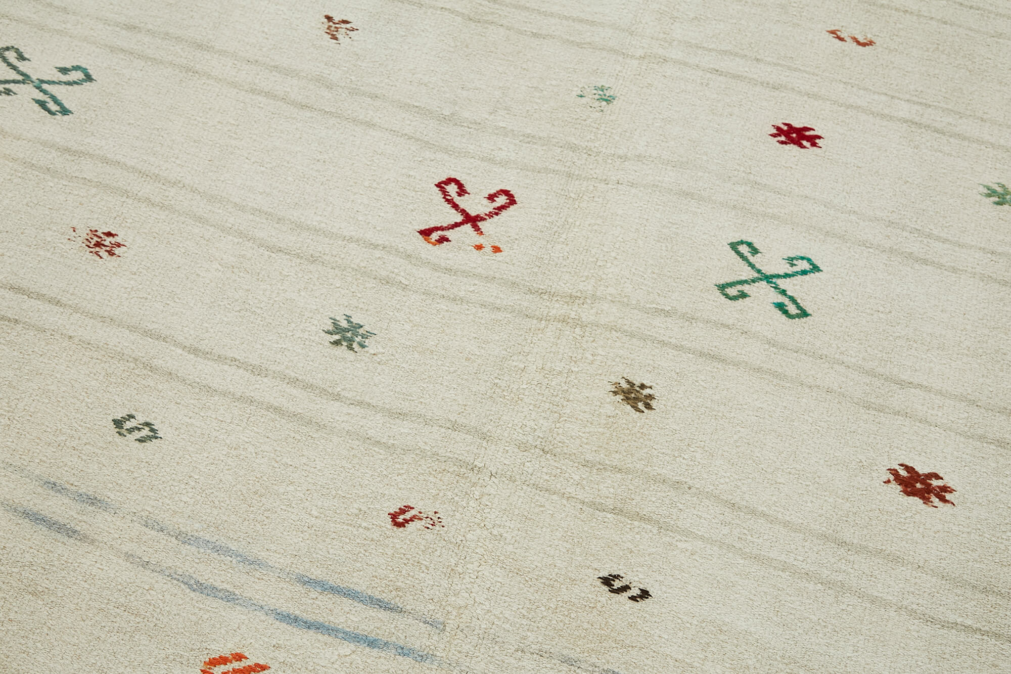 6x11 White Hemp Kilim Rug - 44867