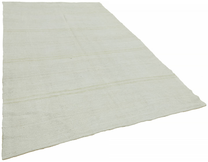6x12 White Hemp Kilim Rug - 44868