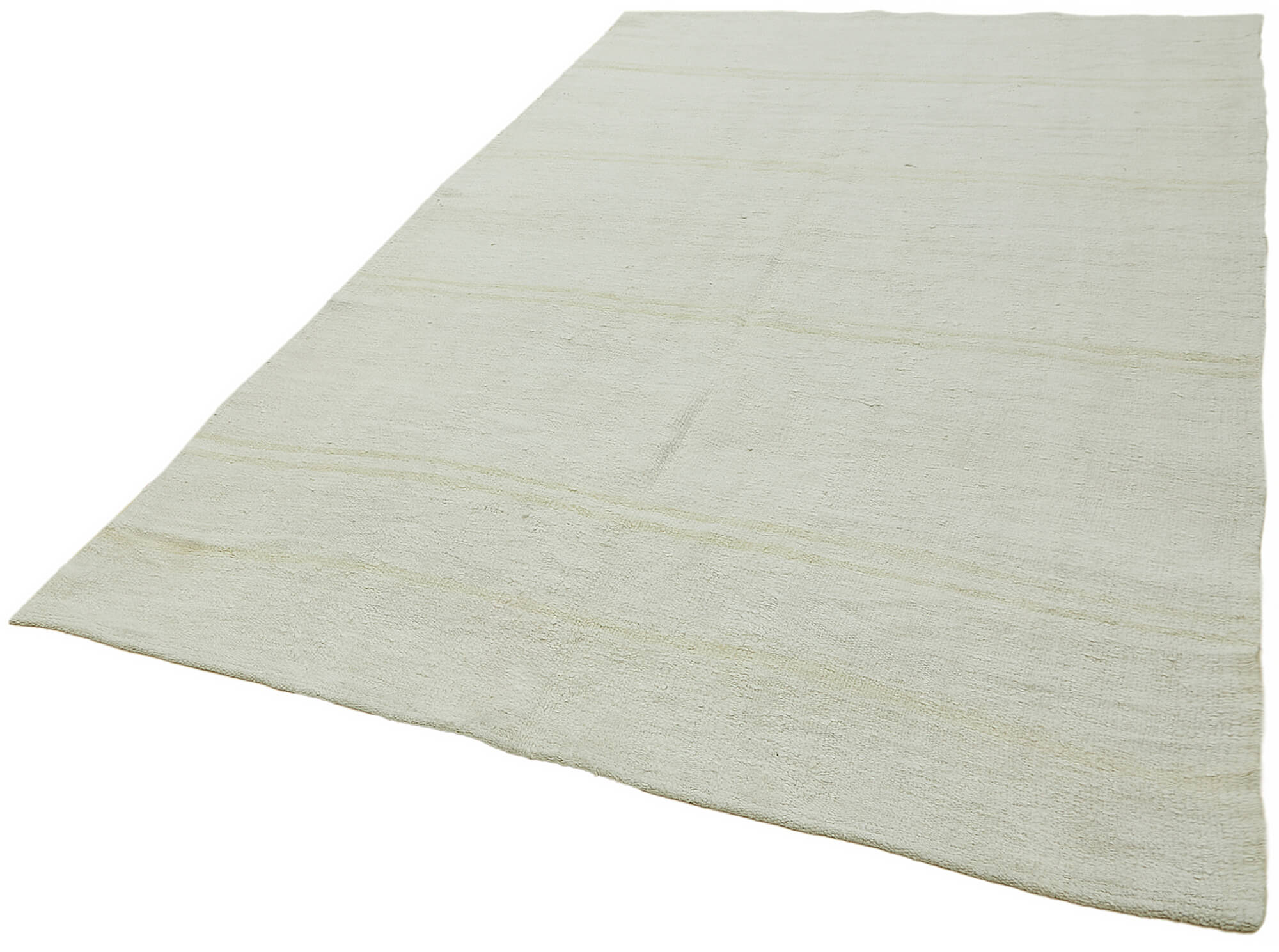 6x12 White Hemp Kilim Rug - 44868