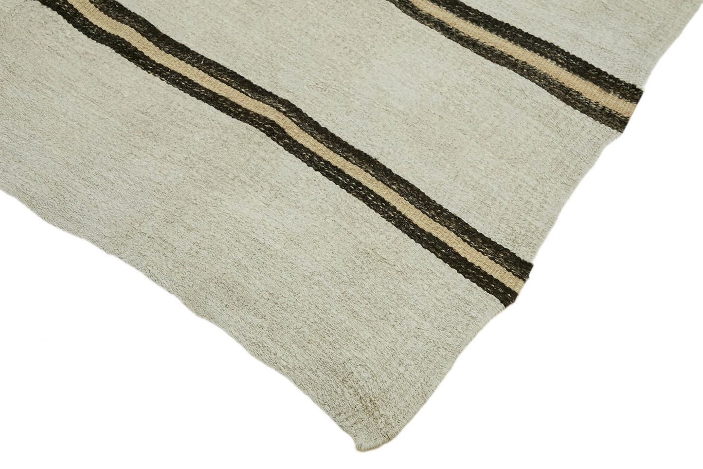 5x10 White Hemp Kilim Rug - 44870
