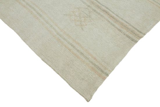 6x11 White Hemp Kilim Rug - 44871