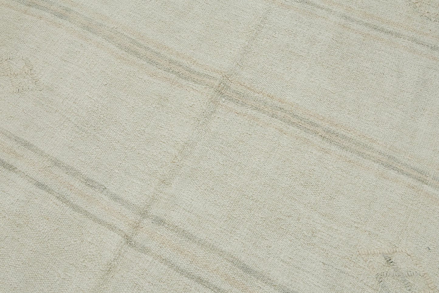 6x11 White Hemp Kilim Rug - 44871