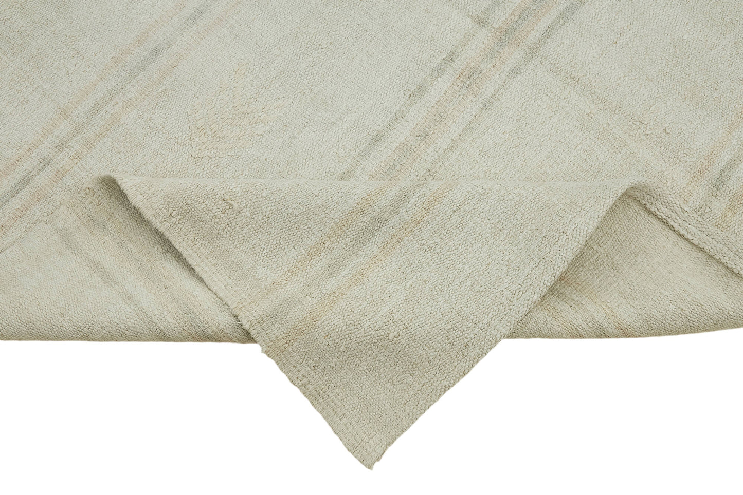 6x11 White Hemp Kilim Rug - 44871