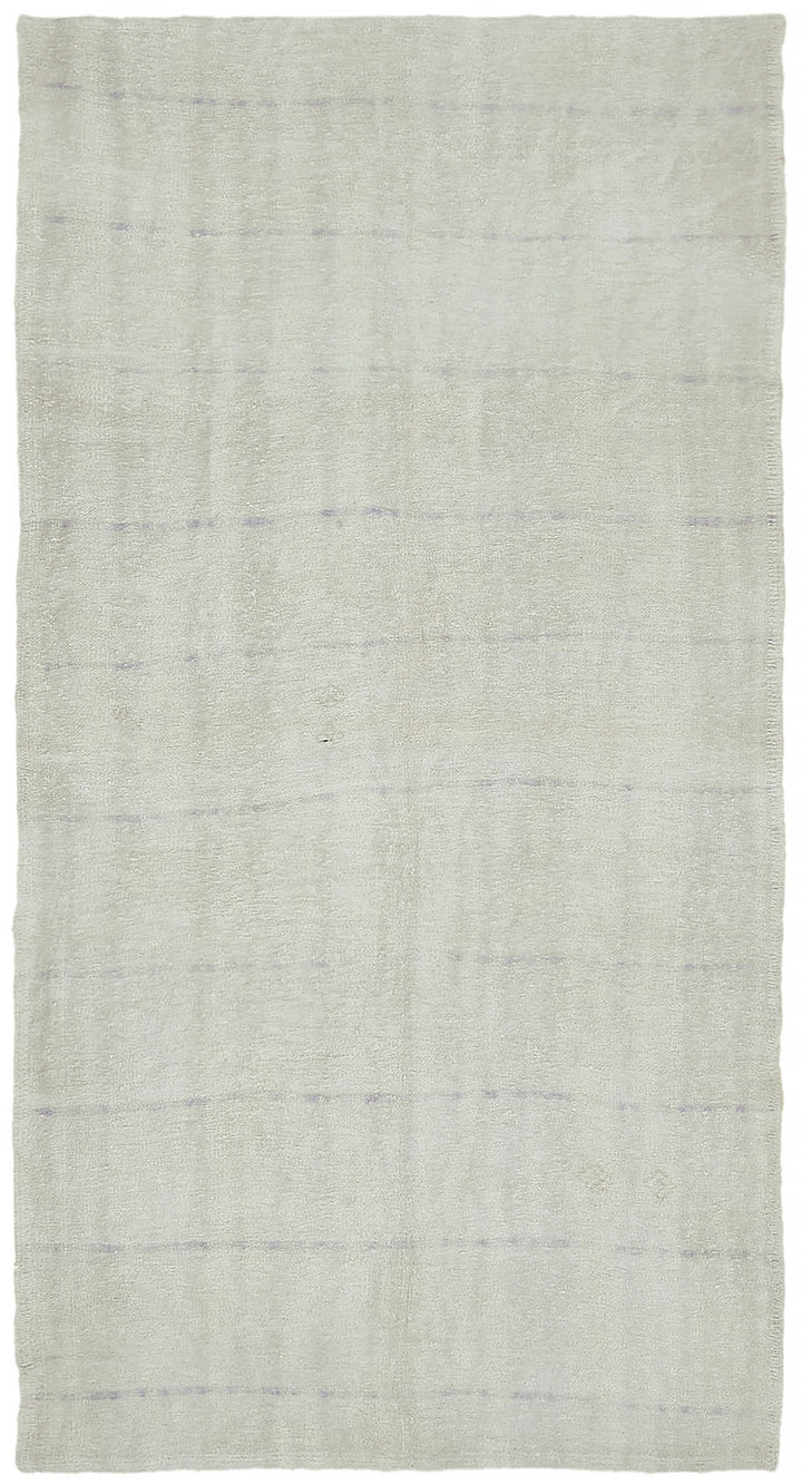 5x10 White Hemp Kilim Rug - 44873