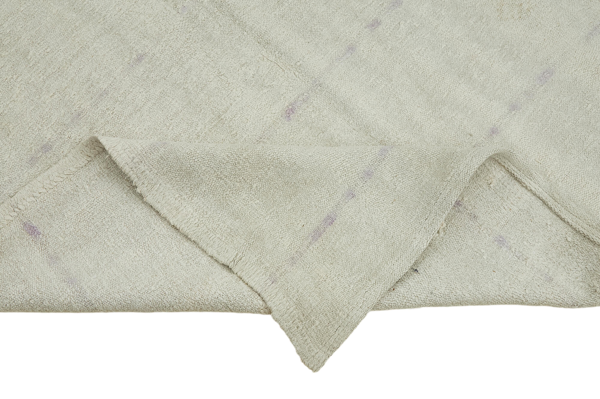 5x10 White Hemp Kilim Rug - 44873