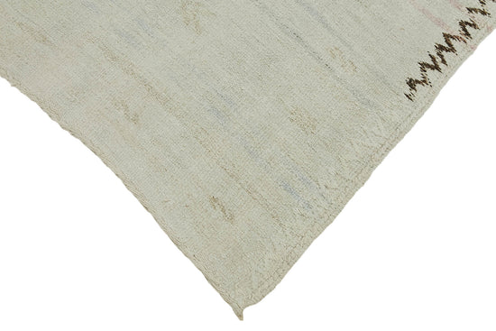 5x11 White Hemp Kilim Rug - 44874