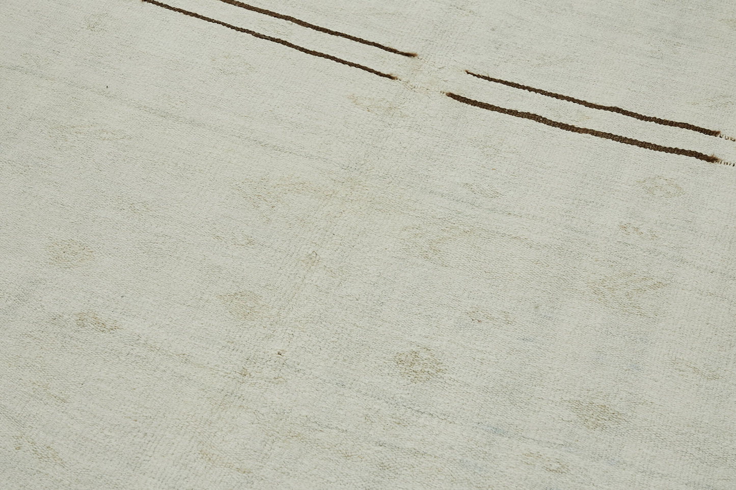 5x11 White Hemp Kilim Rug - 44874