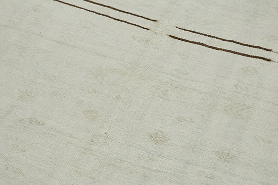 5x11 White Hemp Kilim Rug - 44874