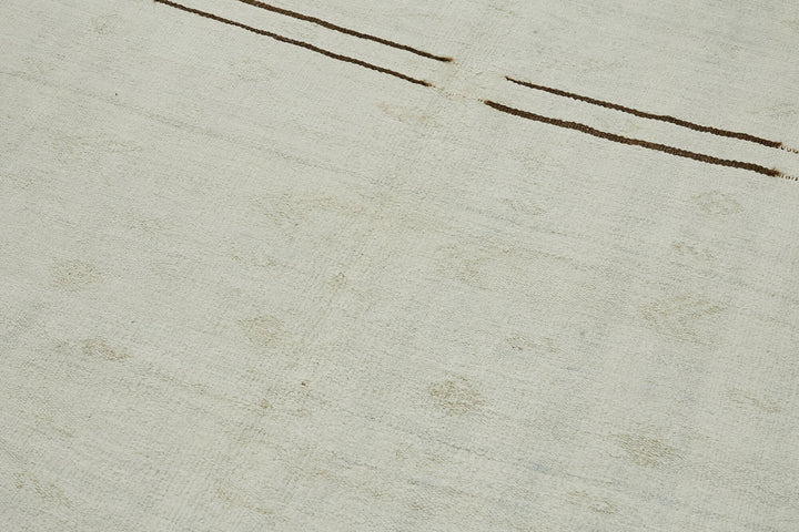 5x11 White Hemp Kilim Rug - 44874