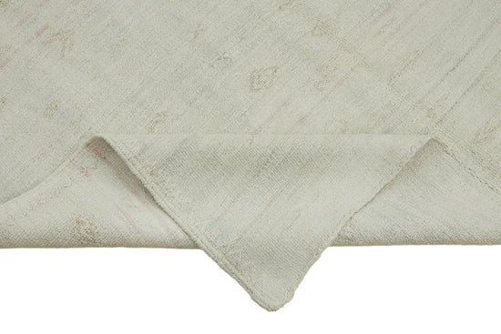 5x11 White Hemp Kilim Rug - 44874