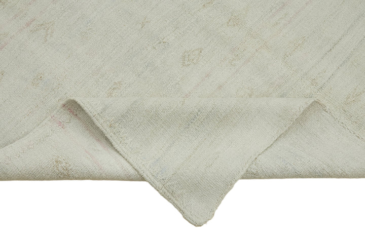 5x11 White Hemp Kilim Rug - 44874