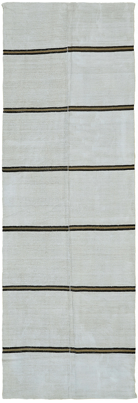 4x12 White Hemp Kilim Rug - 44875