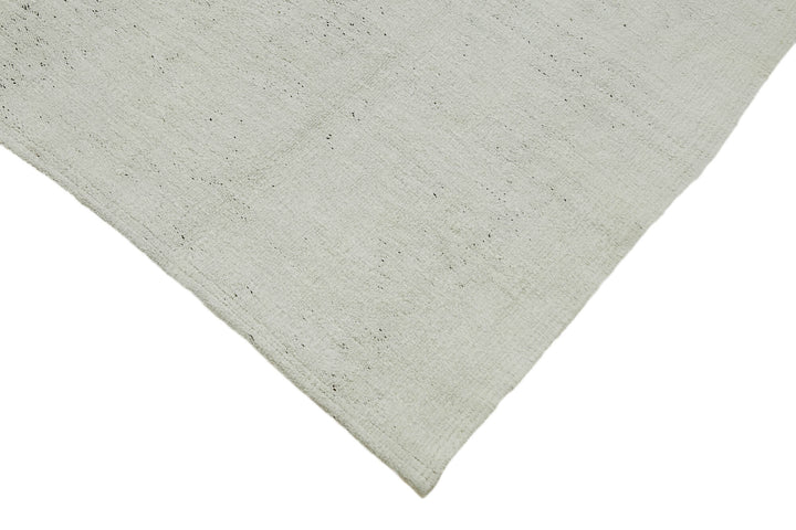 5x11 White Hemp Kilim Rug - 44877