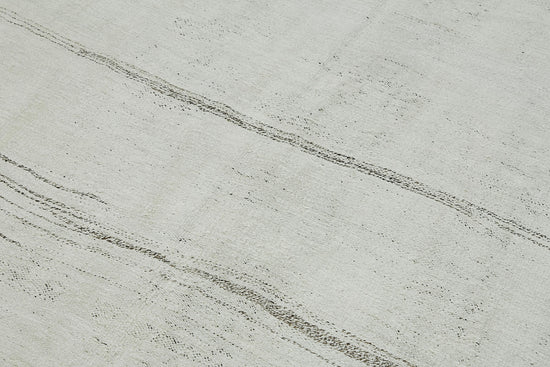5x11 White Hemp Kilim Rug - 44877
