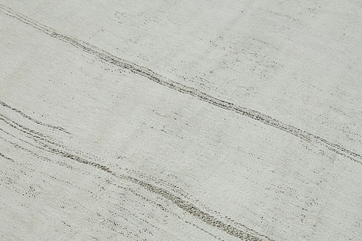 5x11 White Hemp Kilim Rug - 44877