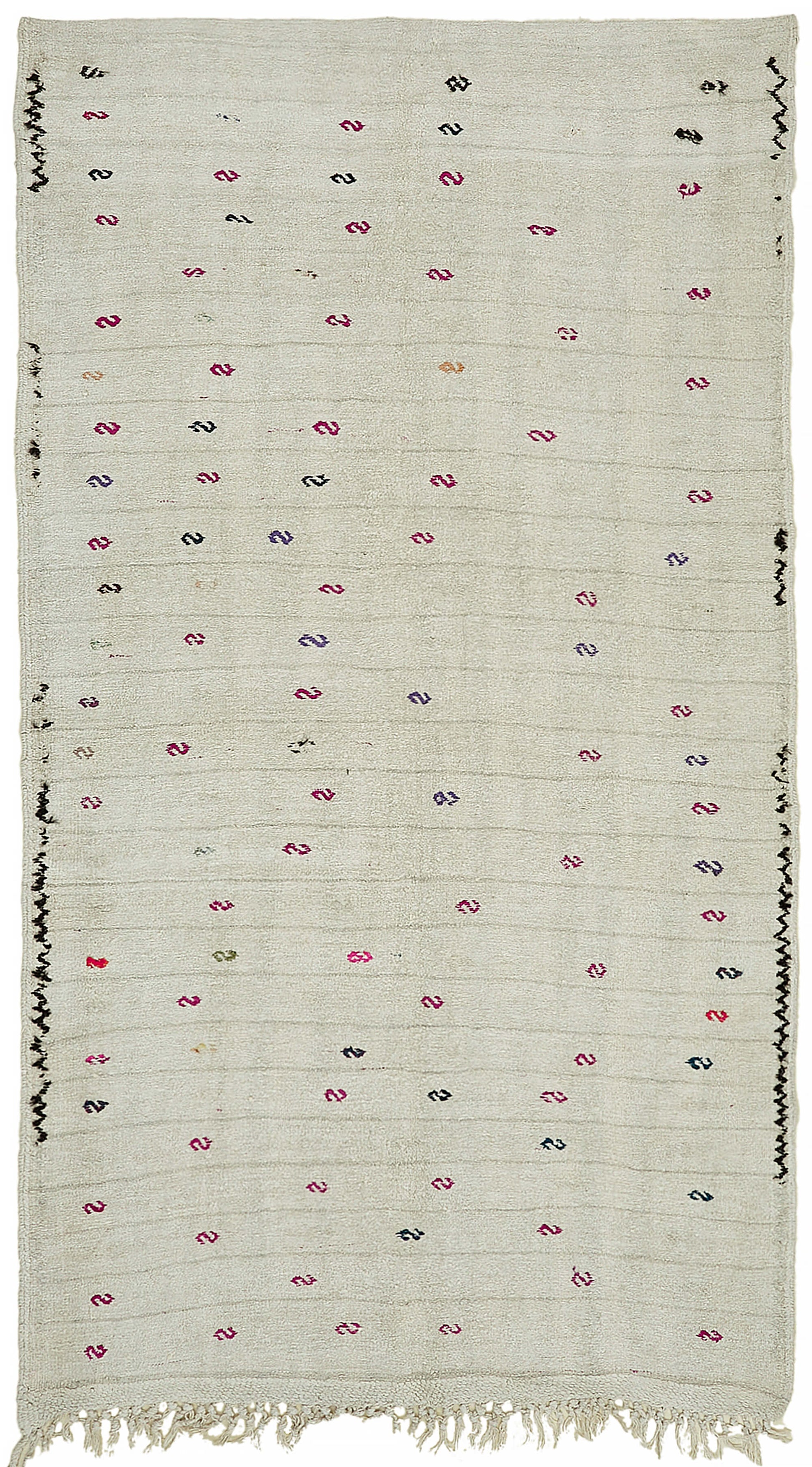 6x10 White Hemp Kilim Rug - 44878