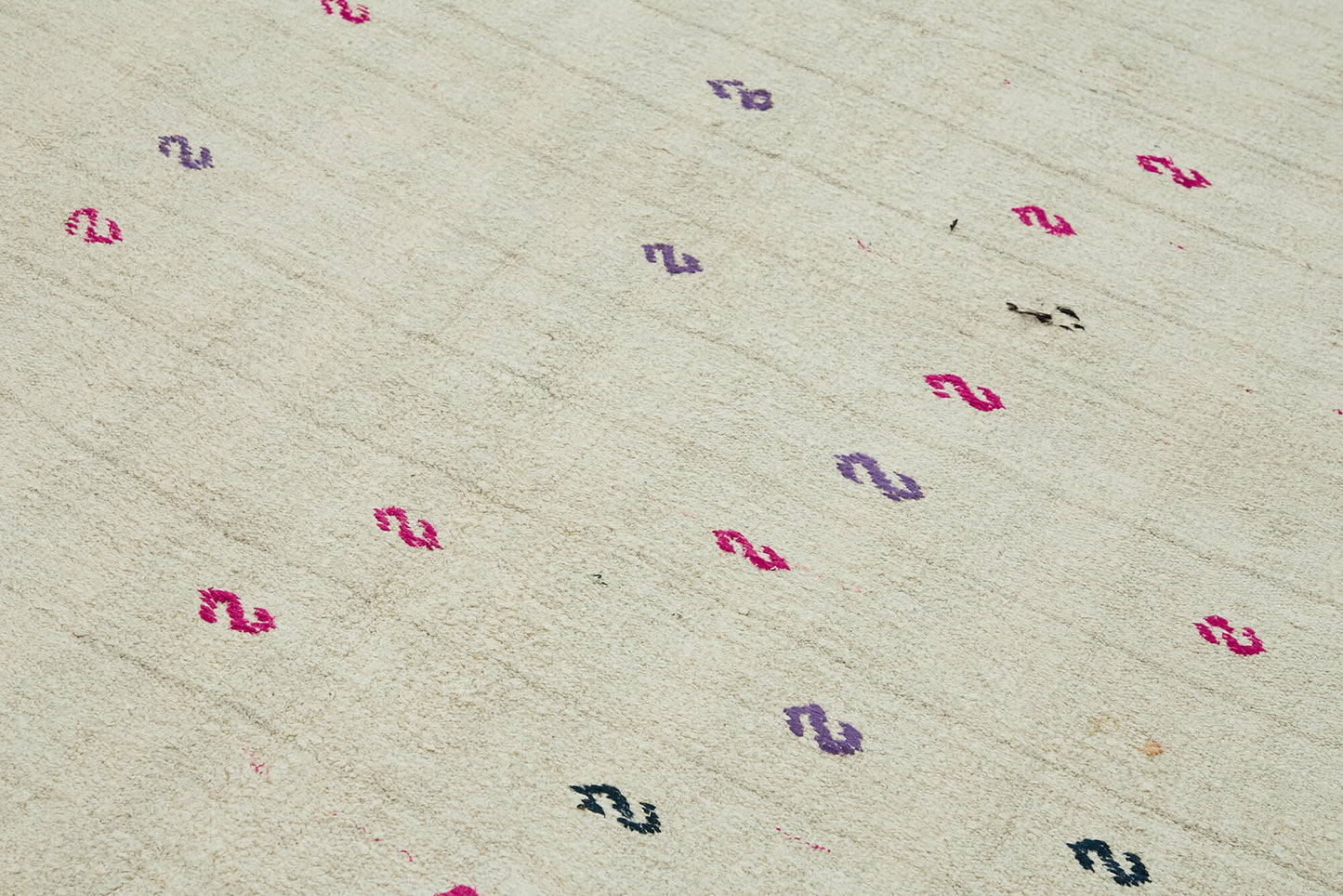 6x10 White Hemp Kilim Rug - 44878