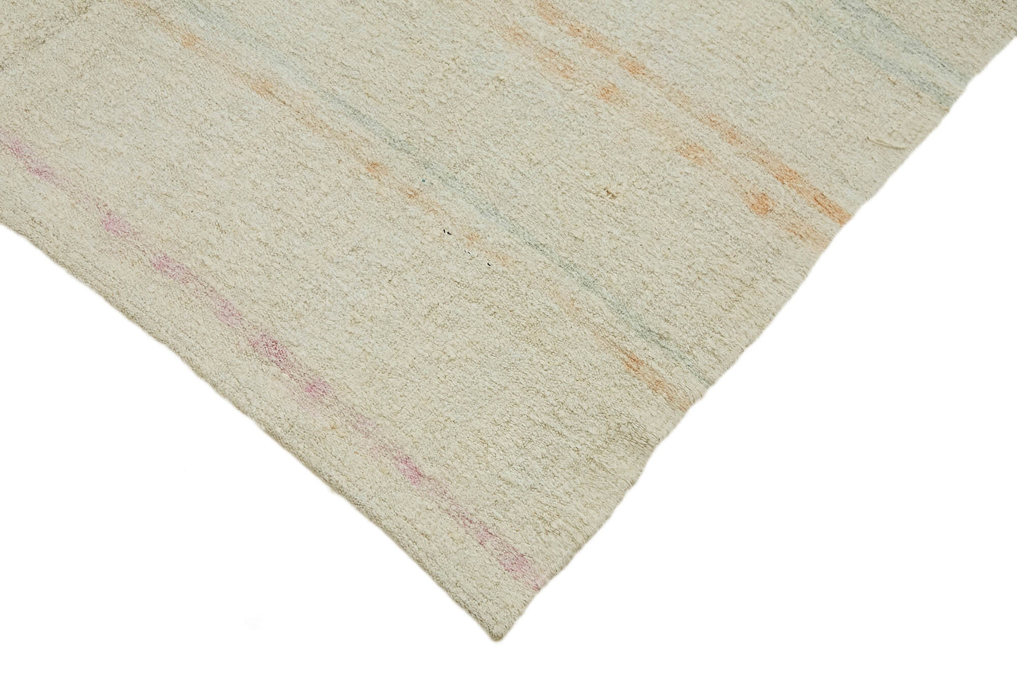 5x12 White Hemp Kilim Rug - 44879