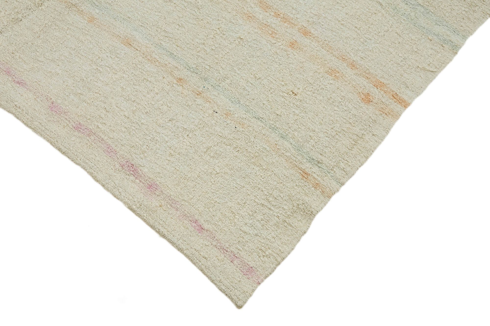 5x12 White Hemp Kilim Rug - 44879
