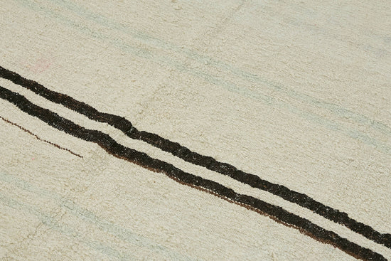 5x12 White Hemp Kilim Rug - 44879