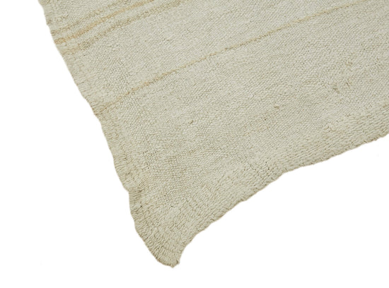 6x10 White Hemp Kilim Rug - 44880