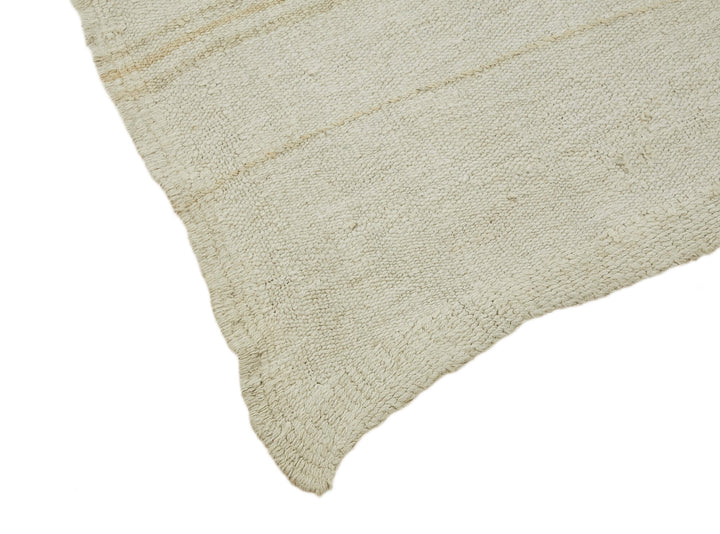 6x10 White Hemp Kilim Rug - 44880