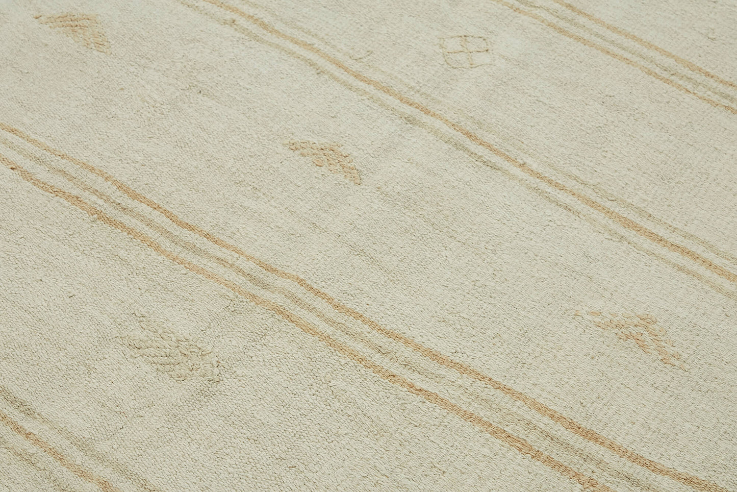 6x10 White Hemp Kilim Rug - 44880
