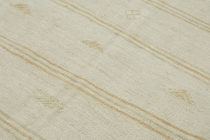 6x10 White Hemp Kilim Rug - 44880