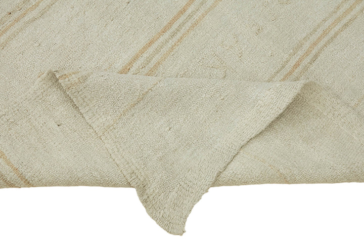6x10 White Hemp Kilim Rug - 44880