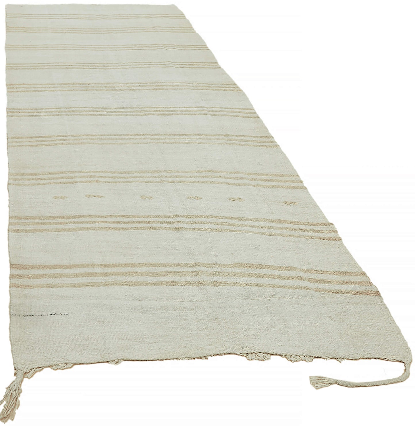 5x12 Beige Hemp Kilim Rug - 44881