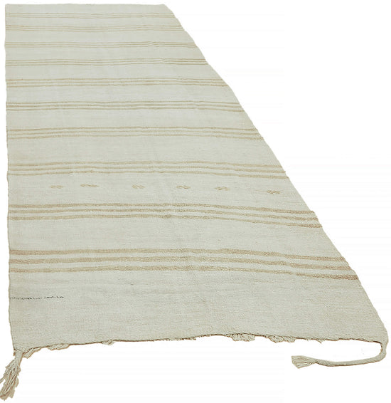 5x12 Beige Hemp Kilim Rug - 44881