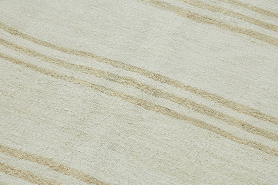 5x12 Beige Hemp Kilim Rug - 44881