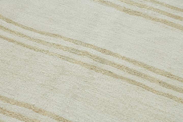 5x12 Beige Hemp Kilim Rug - 44881