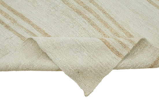 5x12 Beige Hemp Kilim Rug - 44881