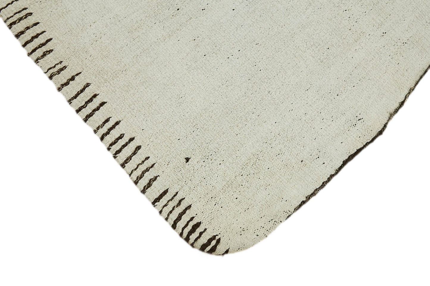5x12 White Hemp Kilim Rug - 44884