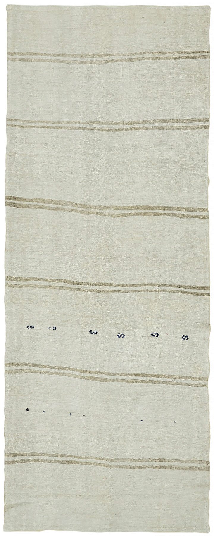 5x12 White Hemp Kilim Rug - 44885