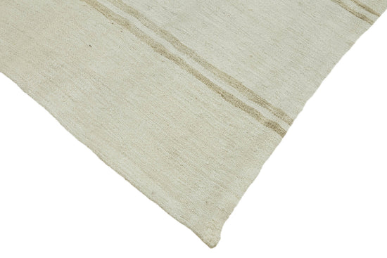 5x12 White Hemp Kilim Rug - 44885