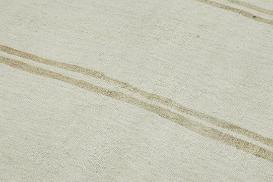 5x12 White Hemp Kilim Rug - 44885