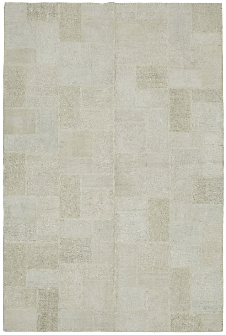6x10 White Hemp Kilim Rug - 44886