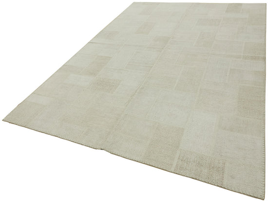 6x10 White Hemp Kilim Rug - 44886