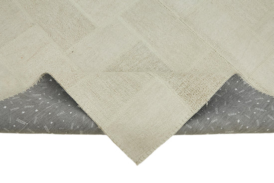 6x10 White Hemp Kilim Rug - 44886