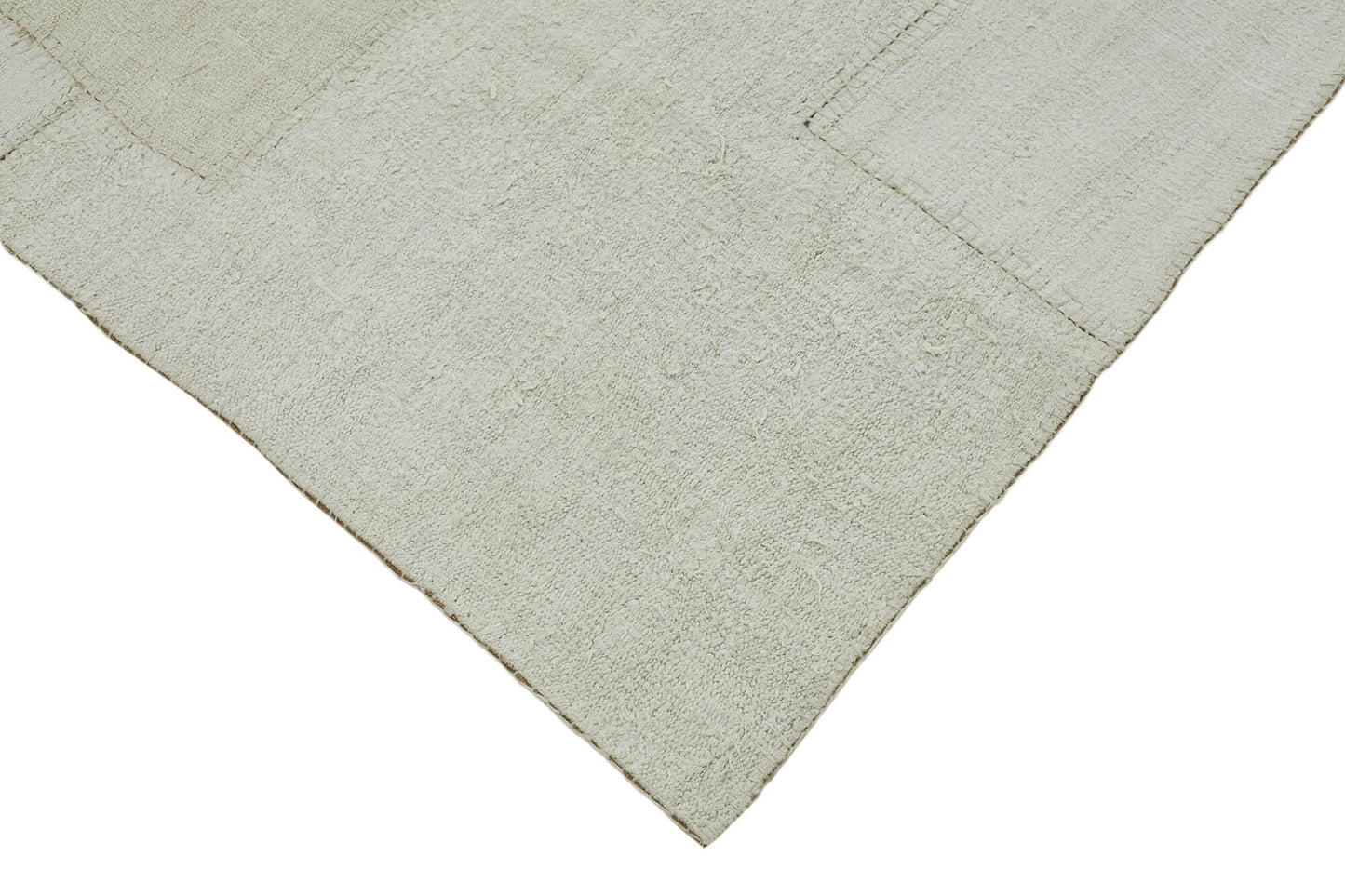 7x10 White Hemp Kilim Rug - 44887