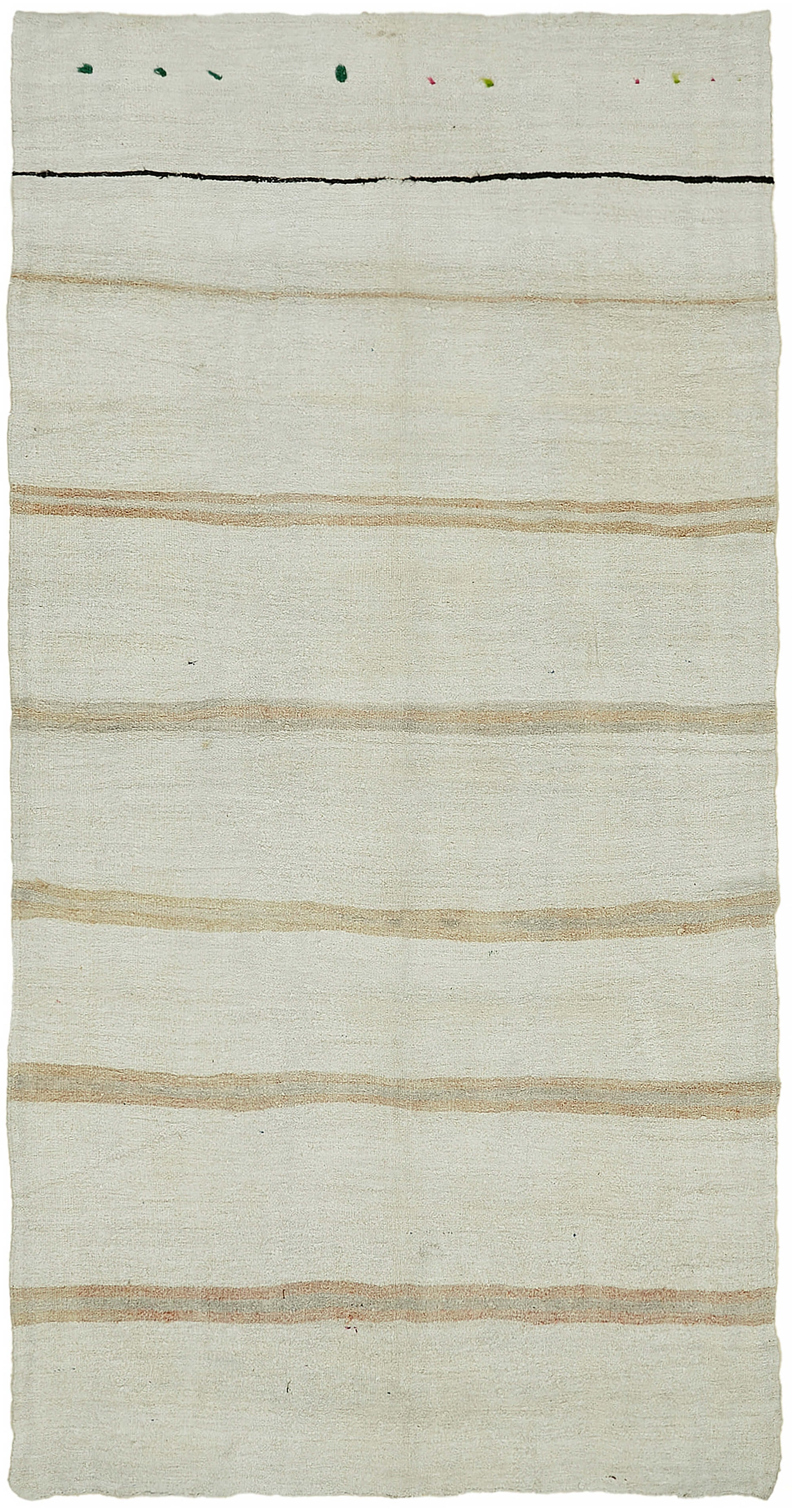 6x12 White Hemp Kilim Rug - 44888