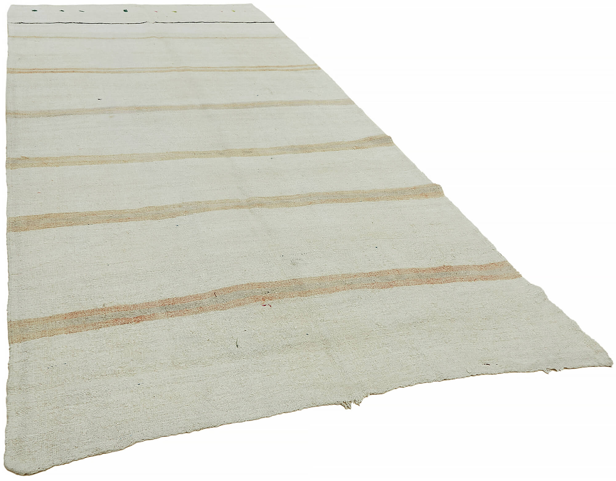 6x12 White Hemp Kilim Rug - 44888