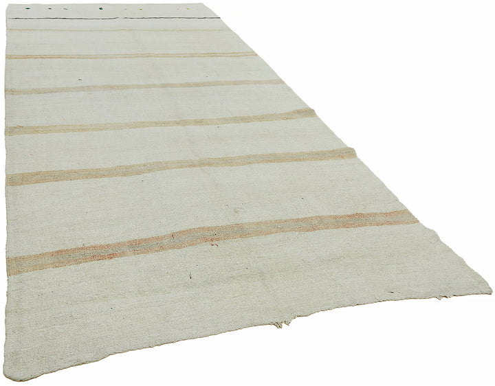 6x12 White Hemp Kilim Rug - 44888