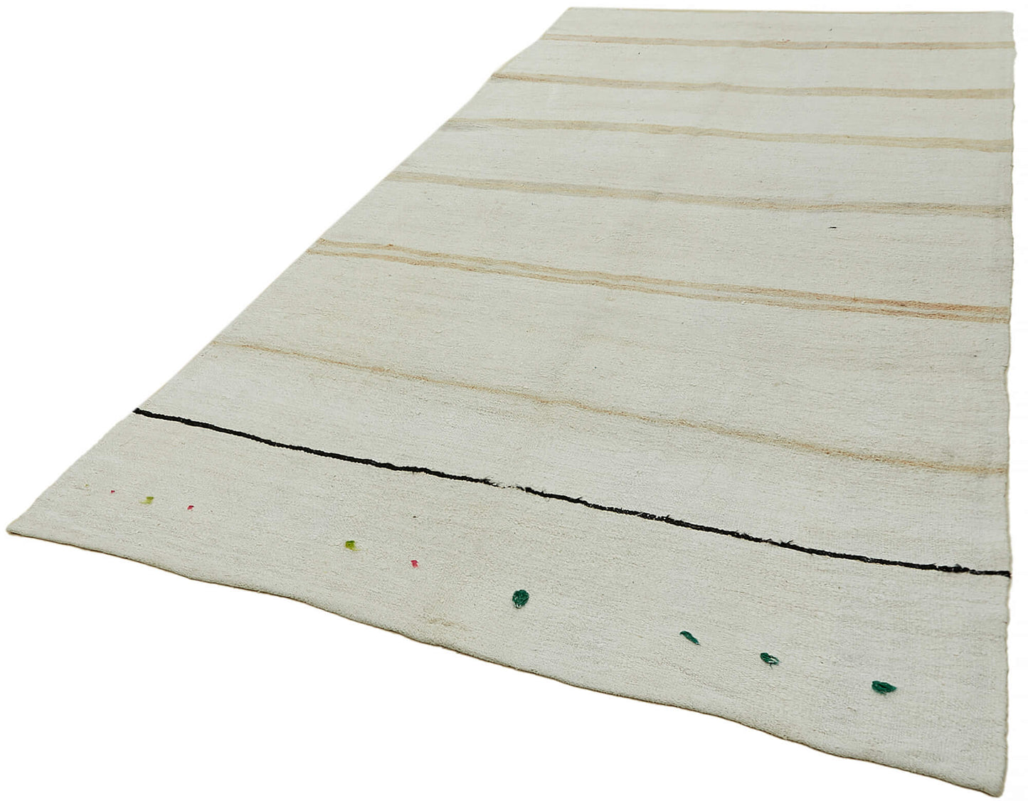 6x12 White Hemp Kilim Rug - 44888